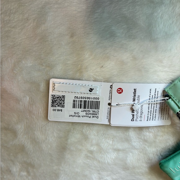 Lululemon Athletica Citra Lime Dual Pouch Wristlet - Picture 3 of 3